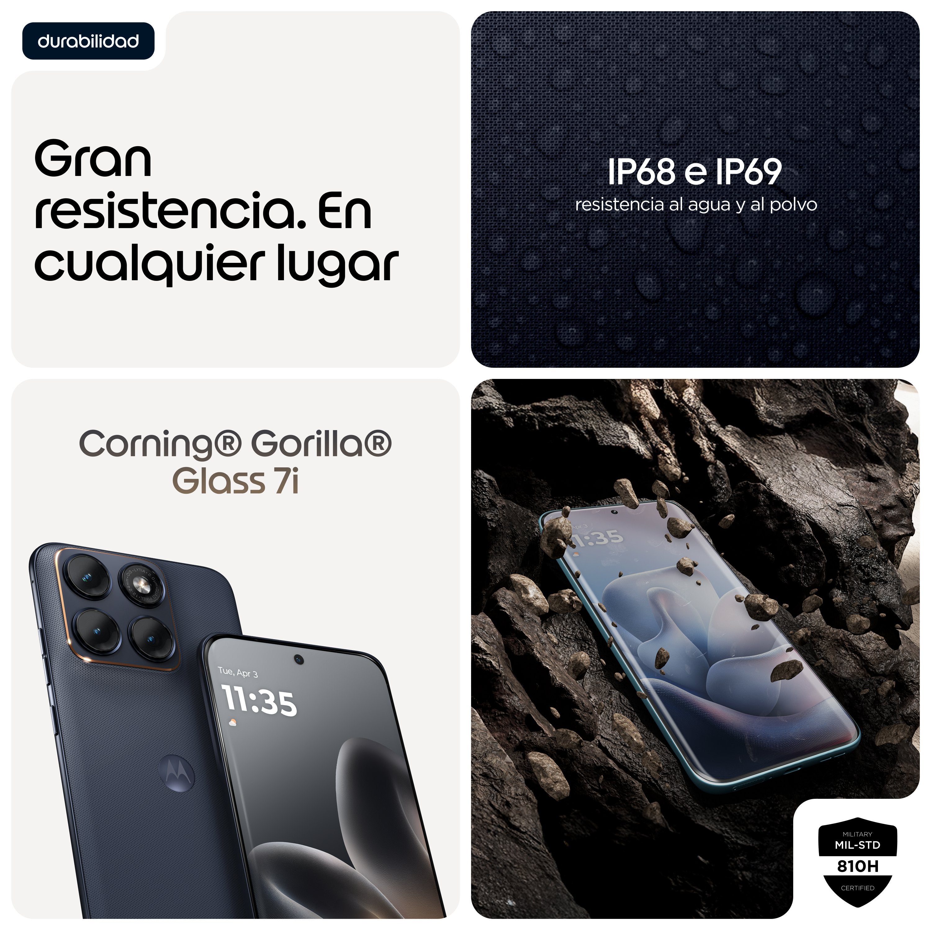 EAN 840493611020 - Motorola edge 70 fusion 17,2 cm (6.78") SIM doble Android 16.0 5G USB Tipo C 12 GB 256 GB 7000 mAh Negro imagen 8