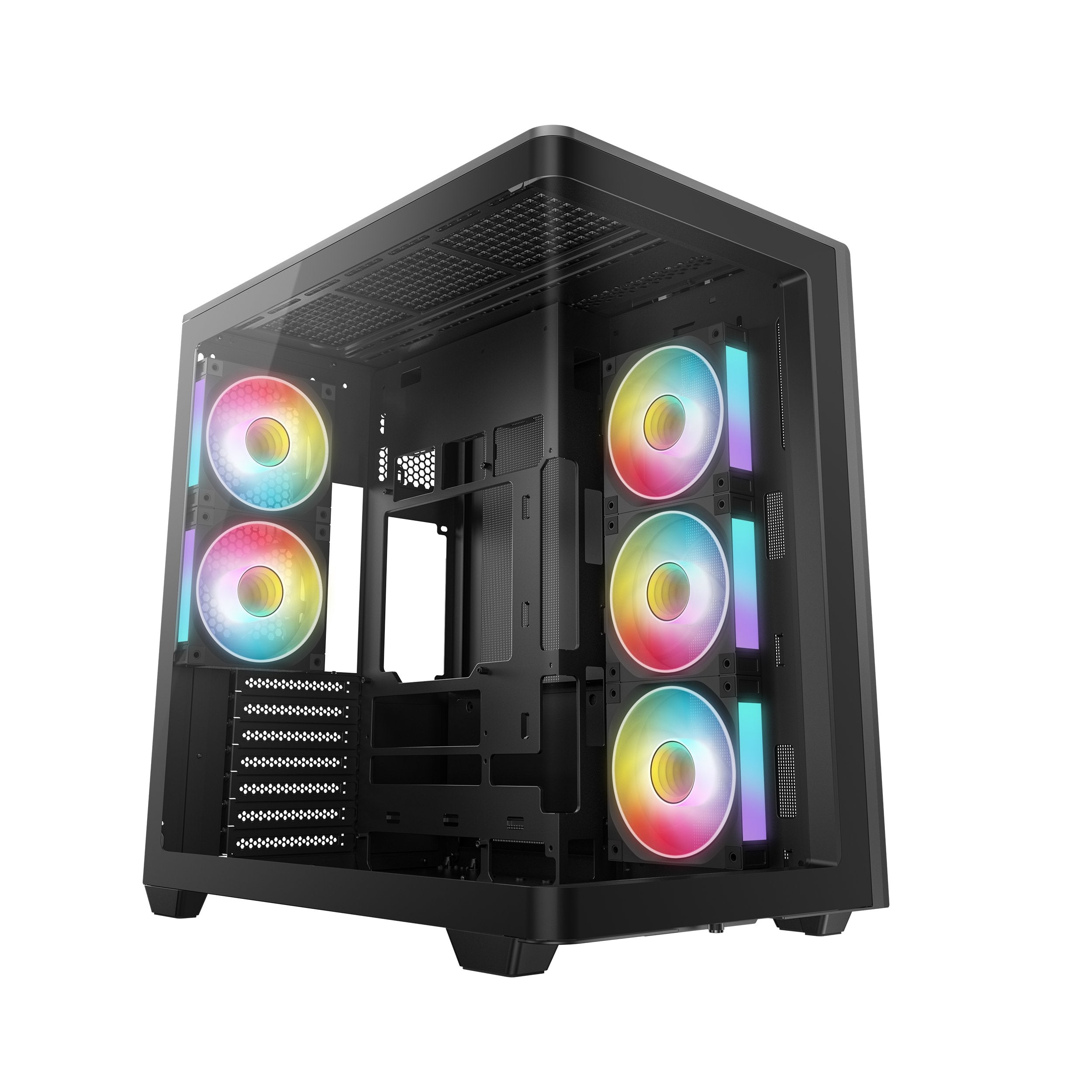 Deepcool Cg590u 5f (Negro, Panorama Glass) R-Cg590u-Bkaga5-G