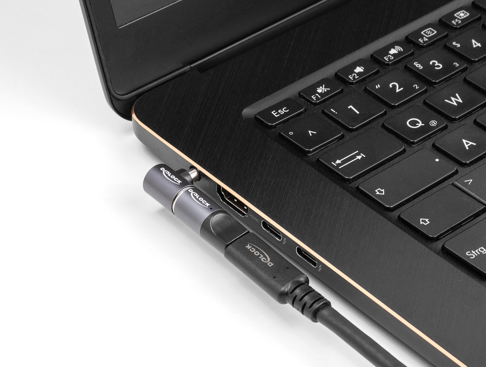 Delock 80782 Adaptador Para Cable De Carga De Portátil Usb Type-C Hembra A Conector Magnético De 8 Pines