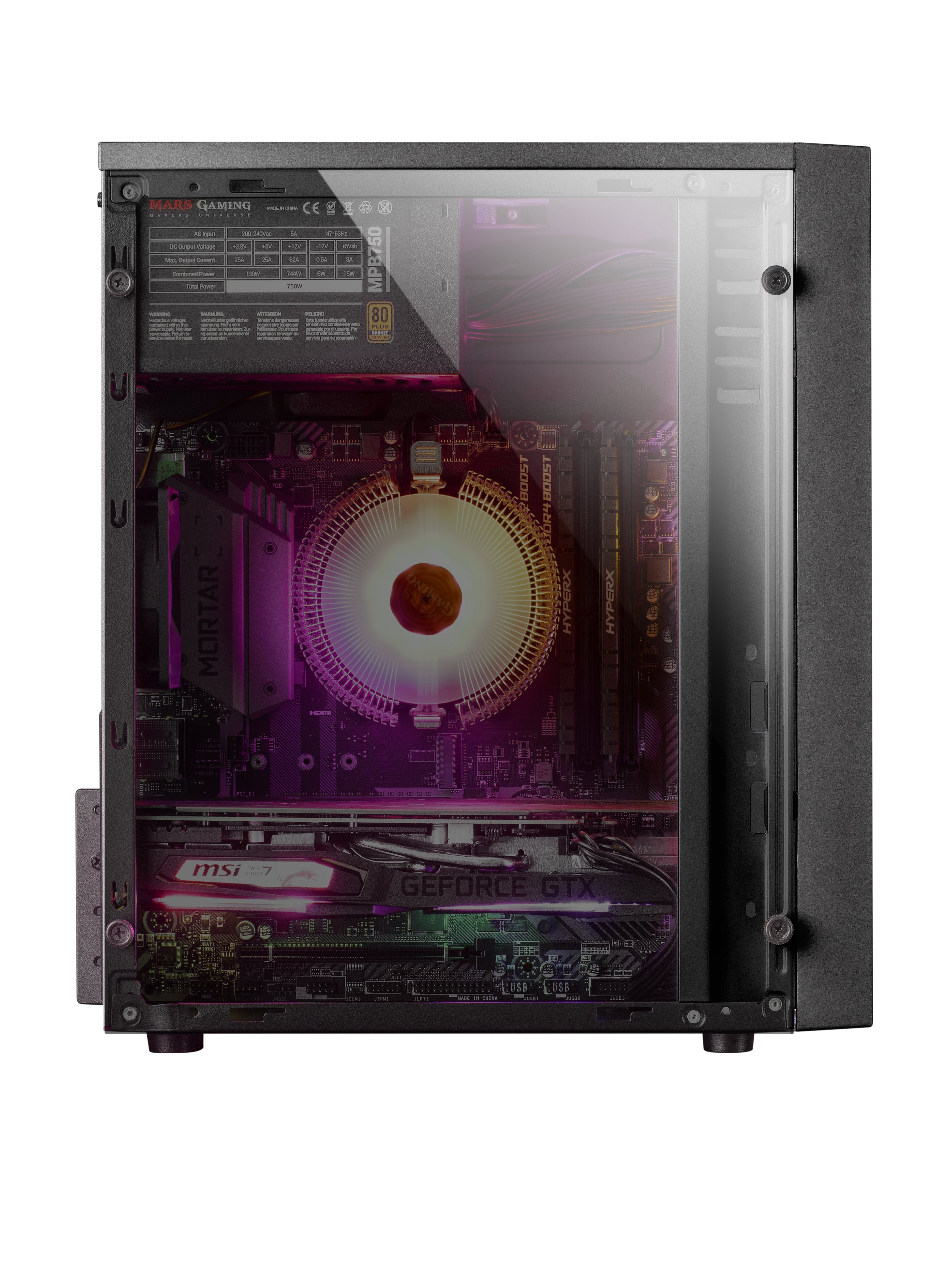 EAN 4710562754995 - Mars Gaming MCM carcasa de ordenador Mini Tower Negro imagen 5