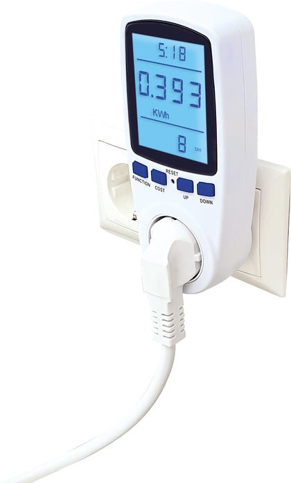 Schwaiger Soem0100 Medidor De Coste Energético Con Display, Blanco