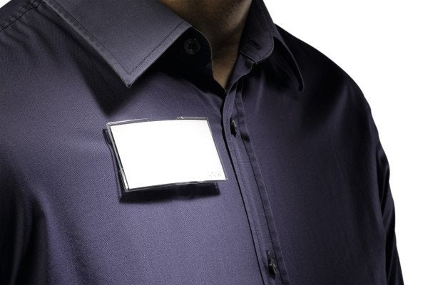 Etiqueta Para Nombre Durable Convexa Con Imán 40x75 Mm Pack De 25
