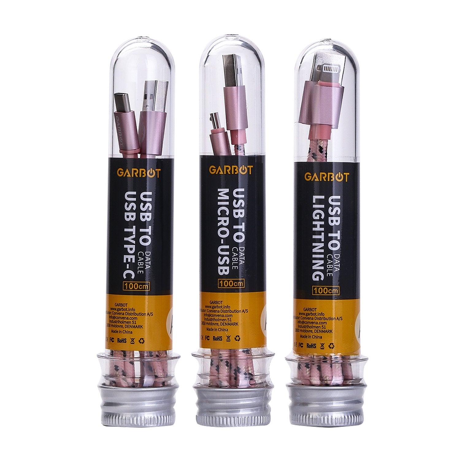 EAN 5714590003765 - Garbot C-05-10196 cable USB 1 m USB A Micro-USB B Rosa imagen 3