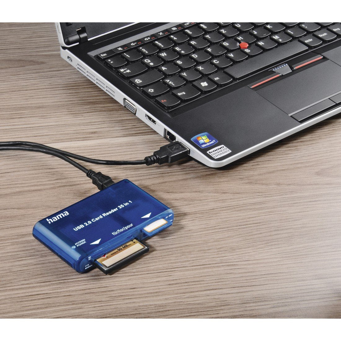 EAN 4007249553485 - Hama USB CardReaderWriter 35in1 lector de tarjeta imagen 3