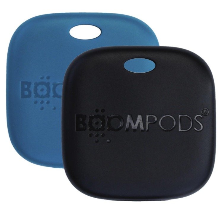 Boompods Boomtag Rechargeable Duo Pack Blue & Black