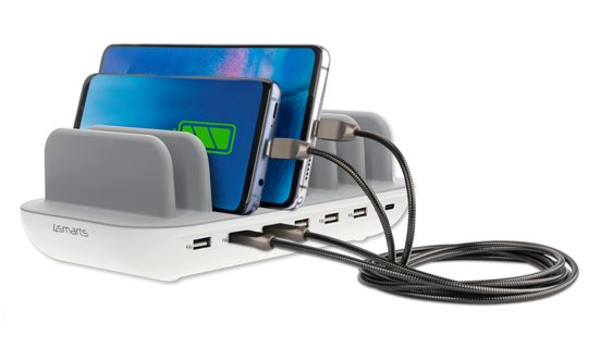 EAN 4250774983993 - 4smarts 462310 cargador de dispositivo móvil Smartphone, Tableta Gris USB imagen 1