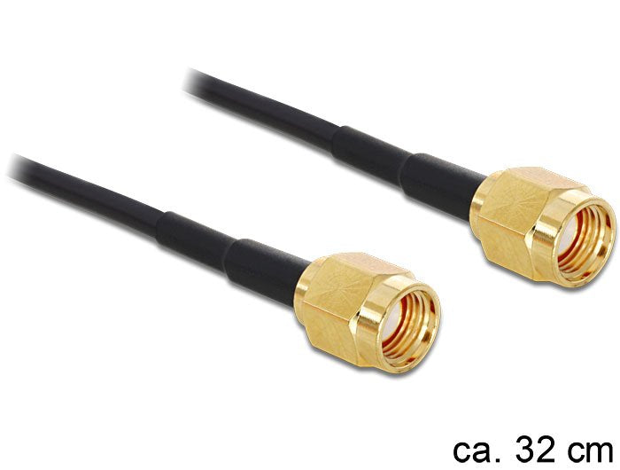 Delock Antennencable Rp-Sma Stecker > Rp-Sma Stecker 320mm