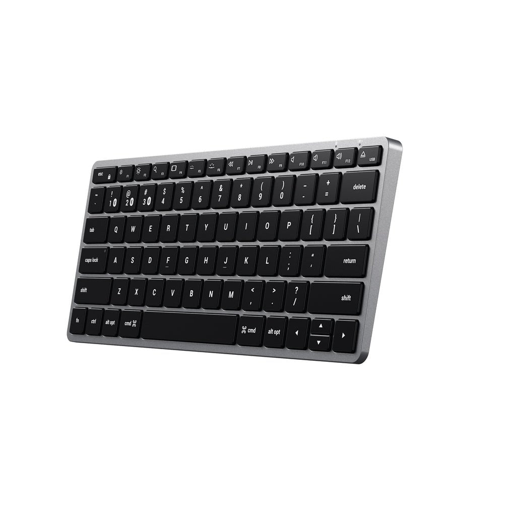 Satechi Slim X1 Teclado Oficina Bluetooth Qwerty Inglés Negro, Gris