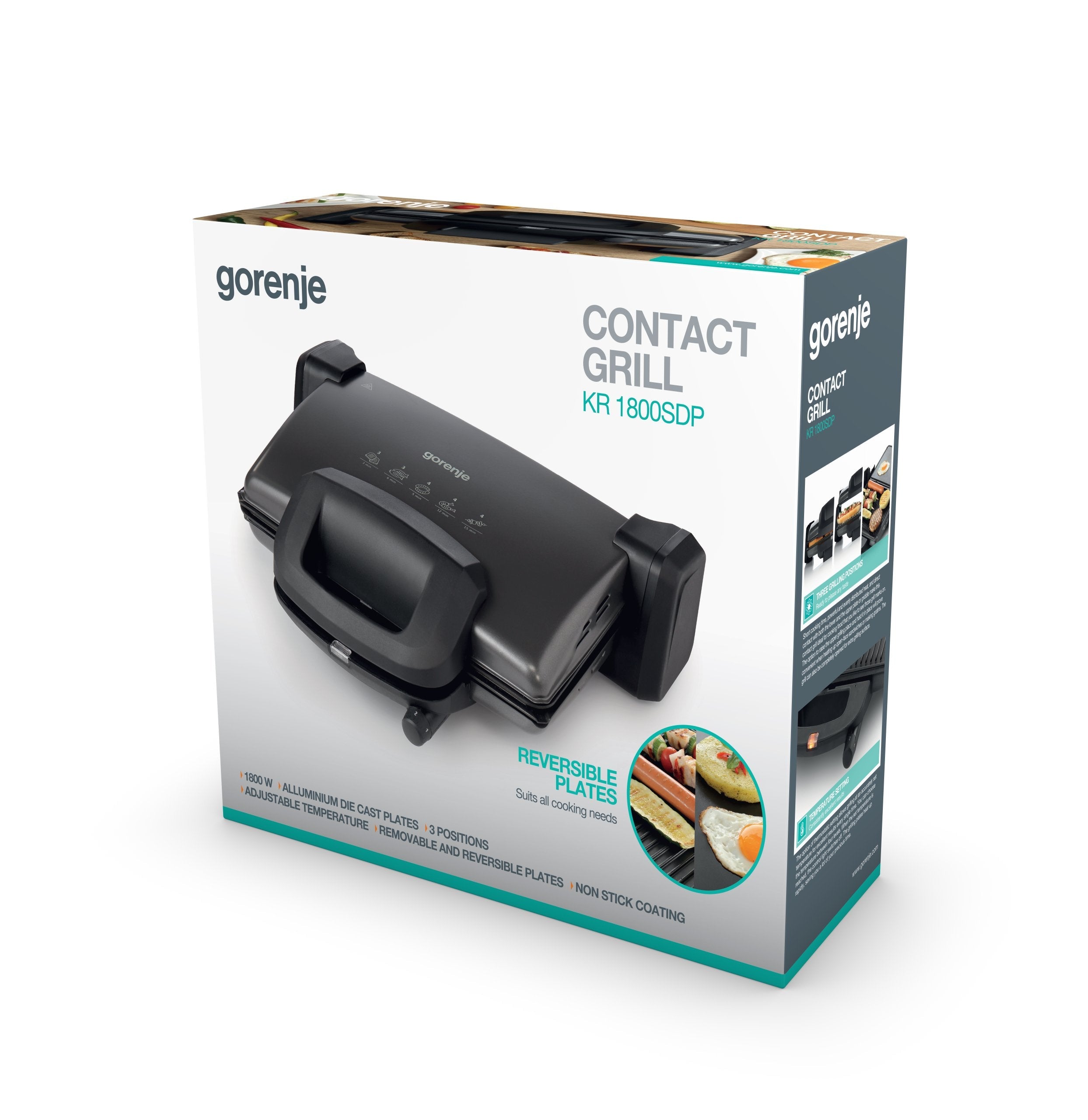 Parrilla Gorenje Kr1800sdp Eléctrica De Contacto