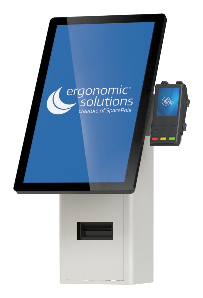 Wall Mounted Self Service Kiosk -Black-