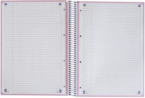 Oxford Cuaderno Europeanbook 1 School Microperforado 80 Hojas 1 Línea Tapas Extraduras Touch A4+ Lavanda Pastel -5u-
