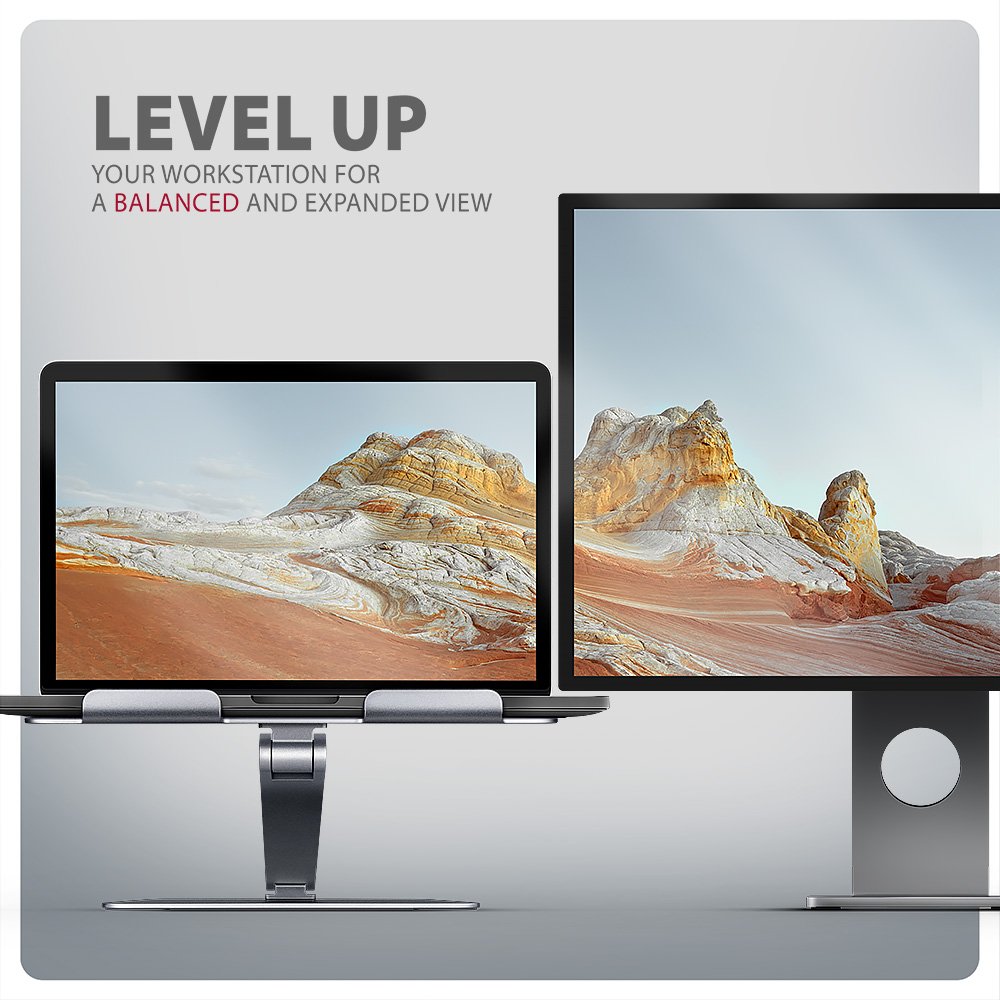 Soporte Axagon Stnd-Lq Gris Para Ordenador Portátil