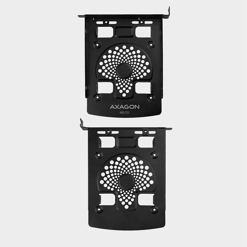 Axagon Rhd-P25, Marco De Aluminio Para 2x 2,5 "Hdd / Ssd Hasta 3,5" Posicion O Tapones Ciegos Pci