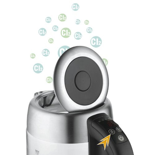 Hervidor De Agua Adler Ad 1247 New 1,7 L Avellana, Acero Inoxidable, Transparente 2200 W