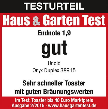 Tostadora Unold Onyxduplex 38915, 38915