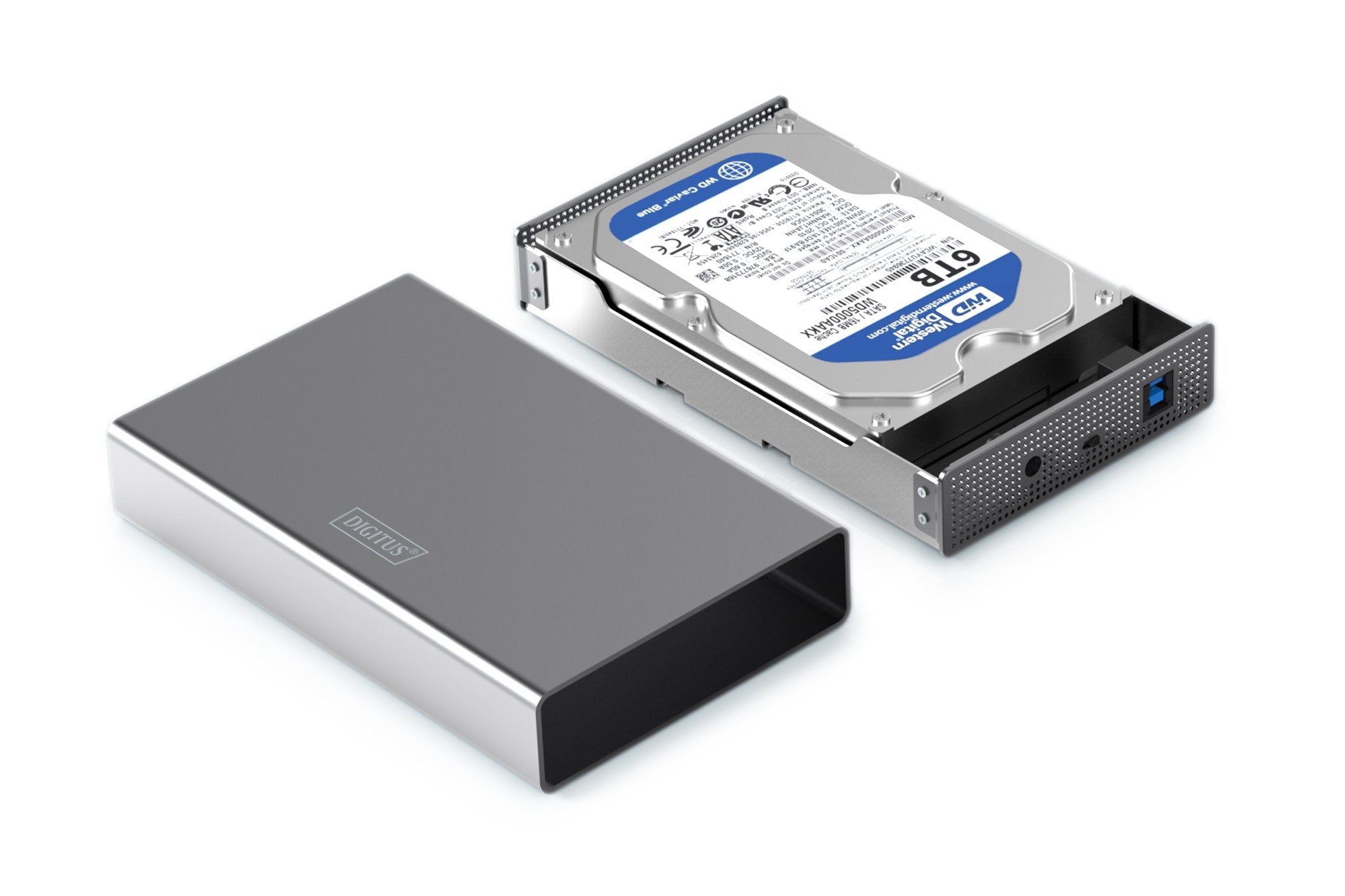 Digitus Usb 3.0 Femplattengehäuse 3,5" Sata 16tb Aluminium
