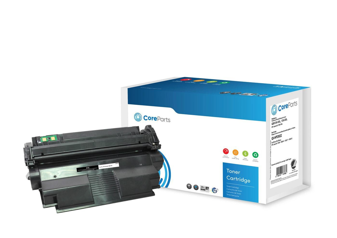 EAN 5704174137689 - CoreParts QI-HP2022 cartucho de tóner 1 pieza(s) Compatible Negro imagen 1