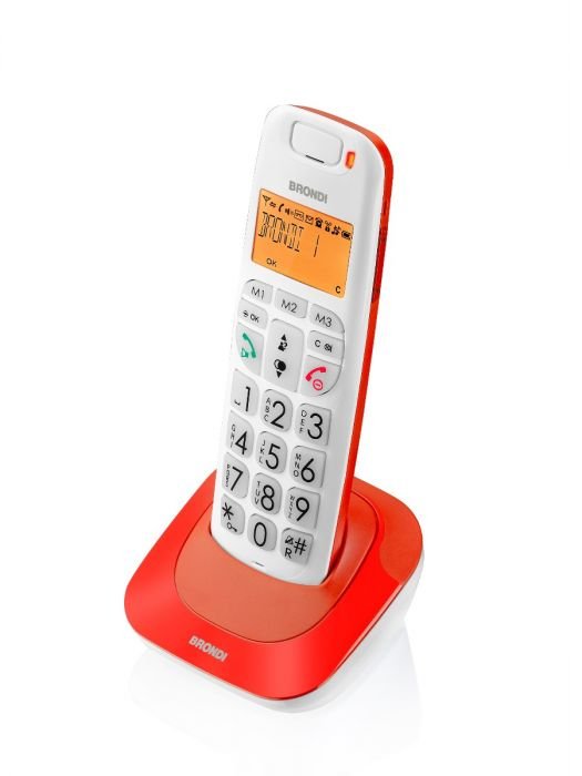 Telefono Cordless Brondi Bravo Bright Rosso