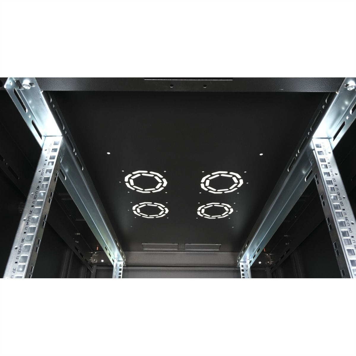 Roline 19-Zoll Serverschrank Basic 42 He, 800x1000 Bxt Perforiert Schwarz