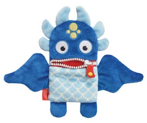 Schmidt Spiele Worry Eater Dante, Peluche Azul/Azul Claro, 21 Cm 42486