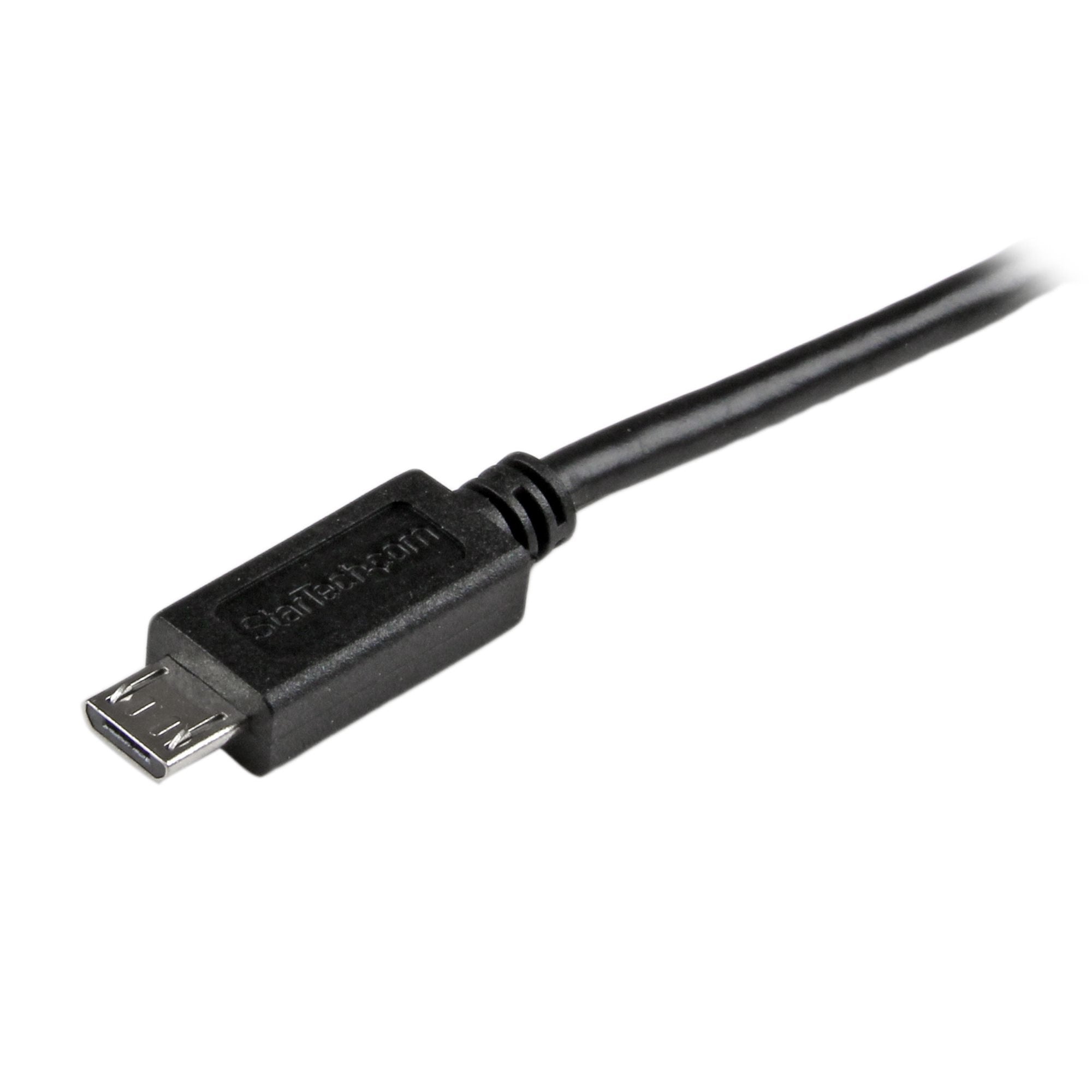 EAN 0065030858106 - StarTech.com USBAUB1MBK cable USB USB 2.0 USB A Micro-USB B Negro imagen 3