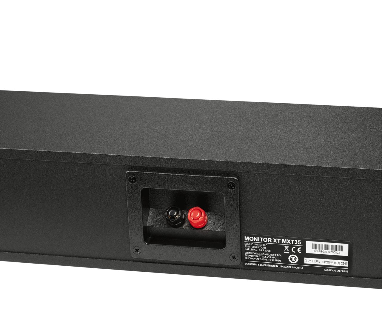 Polk Monitor Xt35c Black Altavoz Central De Estantería