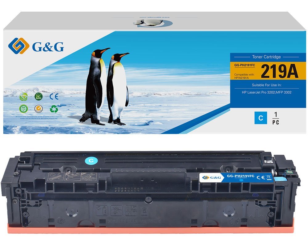 G&G Toner Compatible Con Hp 219a Cyan
