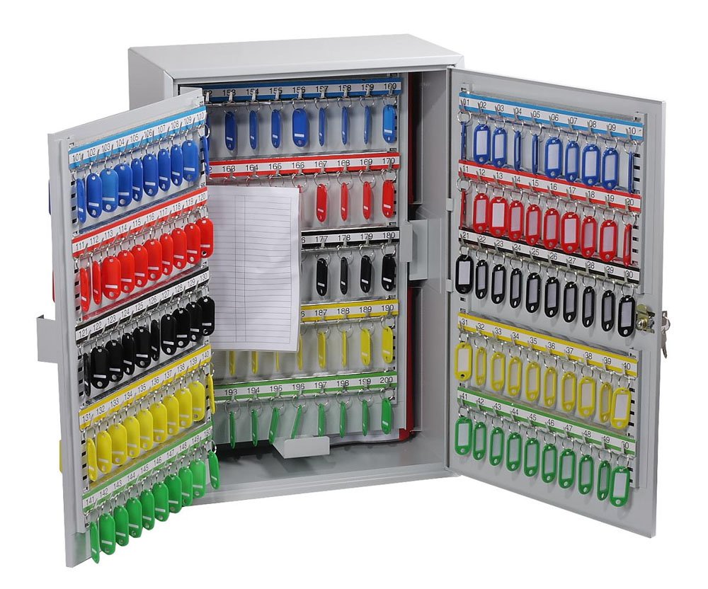 Caja Portallaves Phoenix Safe Co. Kc0604k Y Organizador Gris