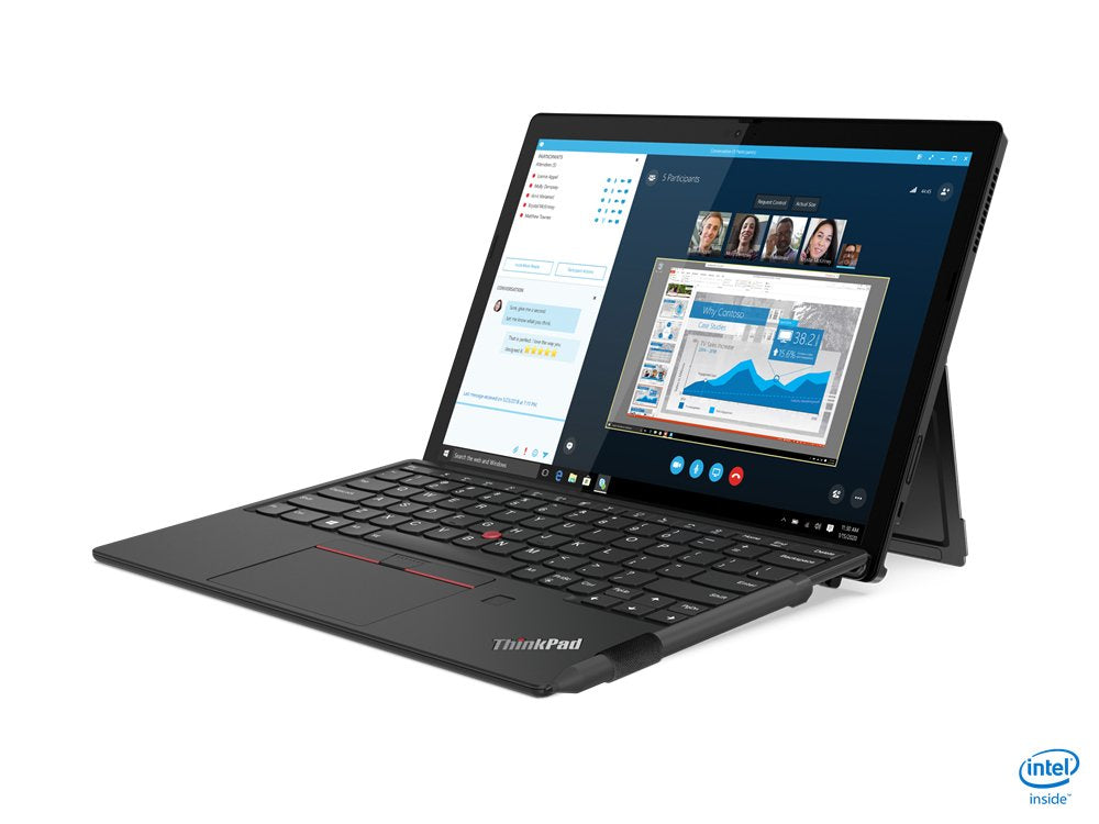 Lenovo Thinkpad X12 Detachable 20uw Tableta Con Teclado Desmontable Intel Core I5 1130g7 / 1.8 Ghz Win 10 Pro 64 Bits (Incluye Licencia De Win 11 Pro) Iris Xe Graphics De Intel 16 Gb Ram 512 Gb Ssd Nvme 12.3" Ips Pantalla Táctil 1920 X 128