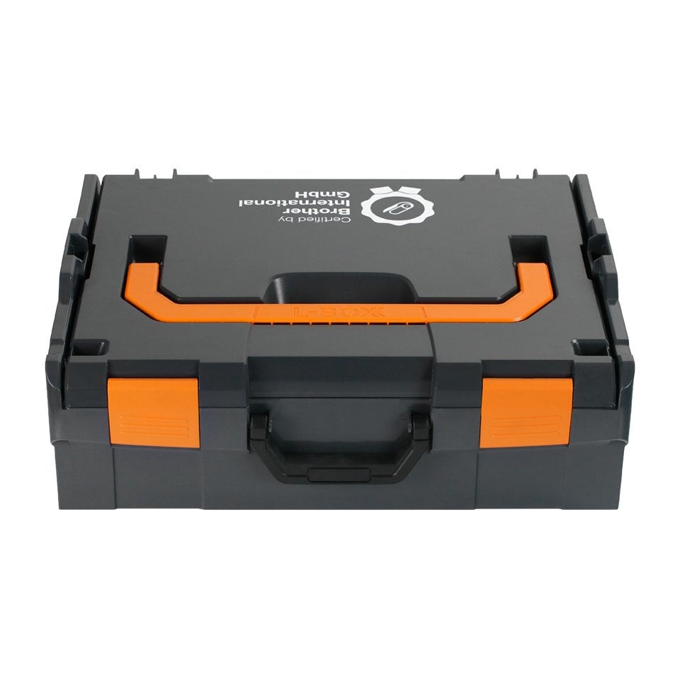 EAN 4262403288560 - Brother ZPTOUCHLBOXXKOMPL caja para equipo Portaaccesorios de viaje rígido Negro, Naranja imagen 5