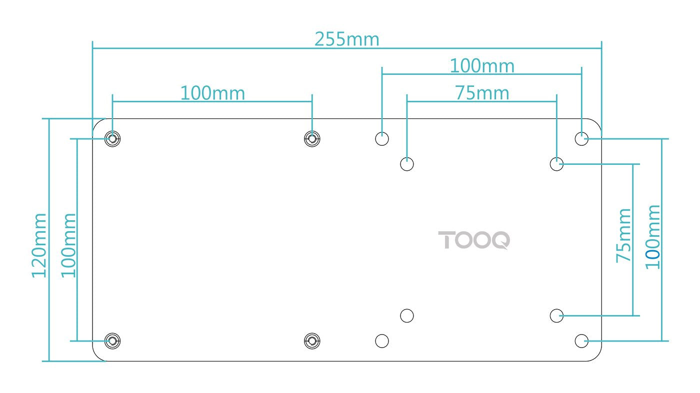 EAN 8433281010093 - TooQ TCCH0007-B kit de montaje Negro imagen 5