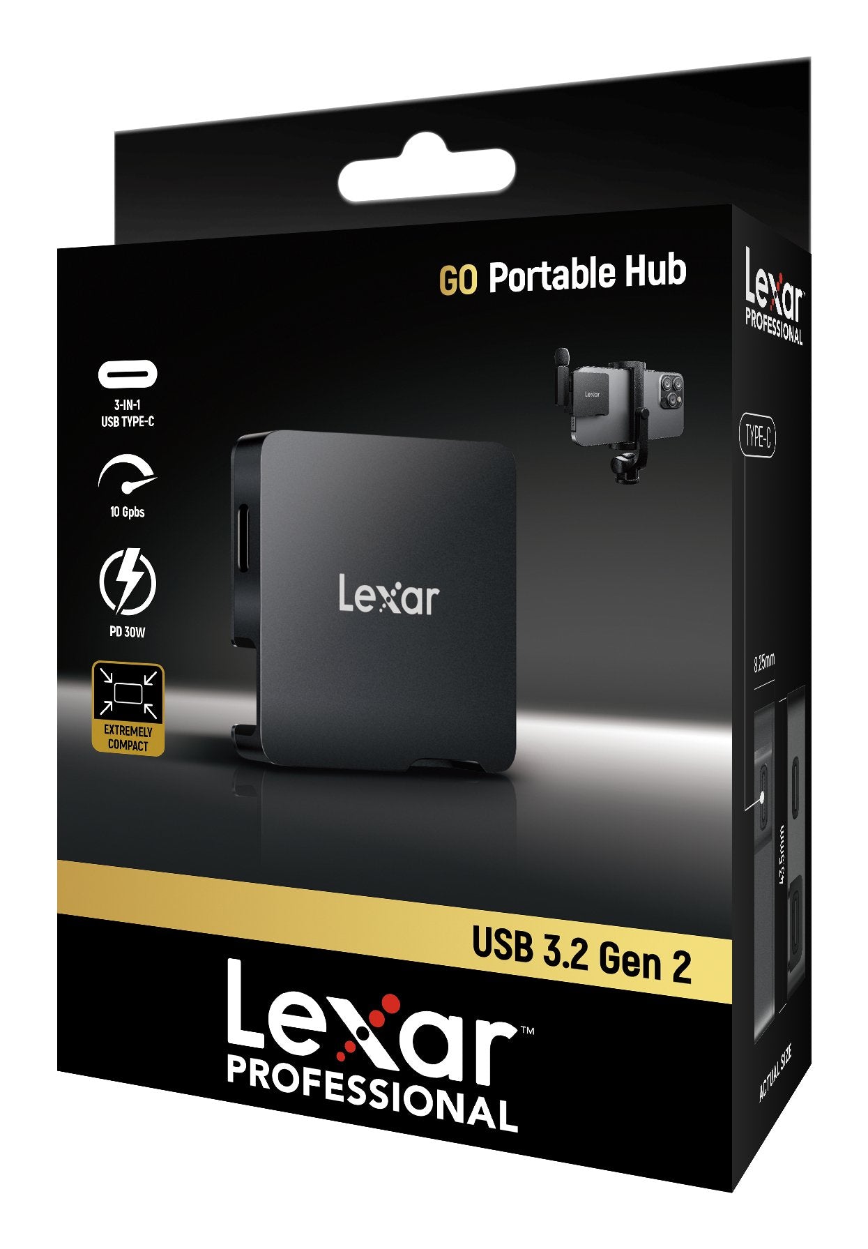 EAN 0843367136377 - Lexar LPASL400-RNBNG hub de interfaz USB Tipo C 10000 Mbit/s Negro imagen 4
