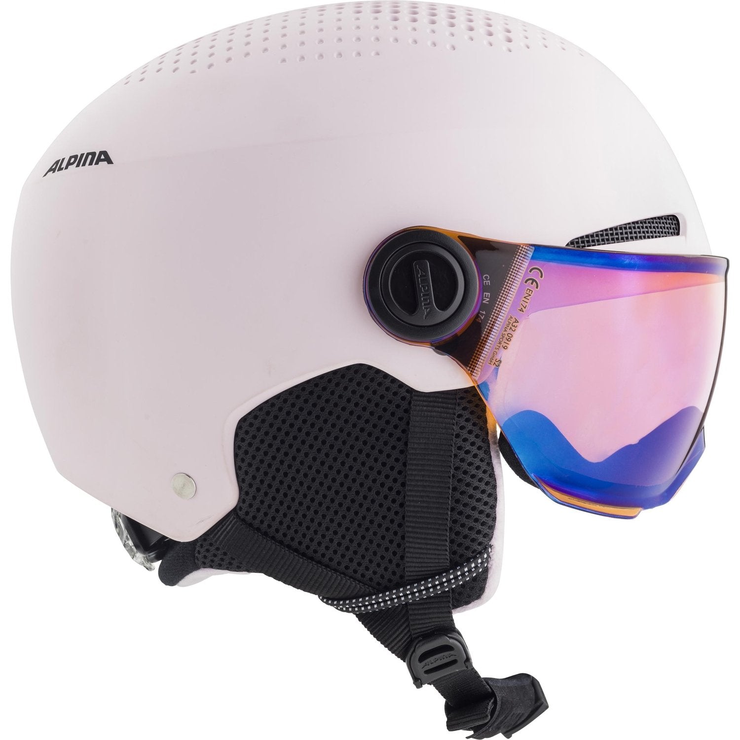 Casco De Invierno Alpina Zupo Visor Q-Lite Rose Matt 51-55