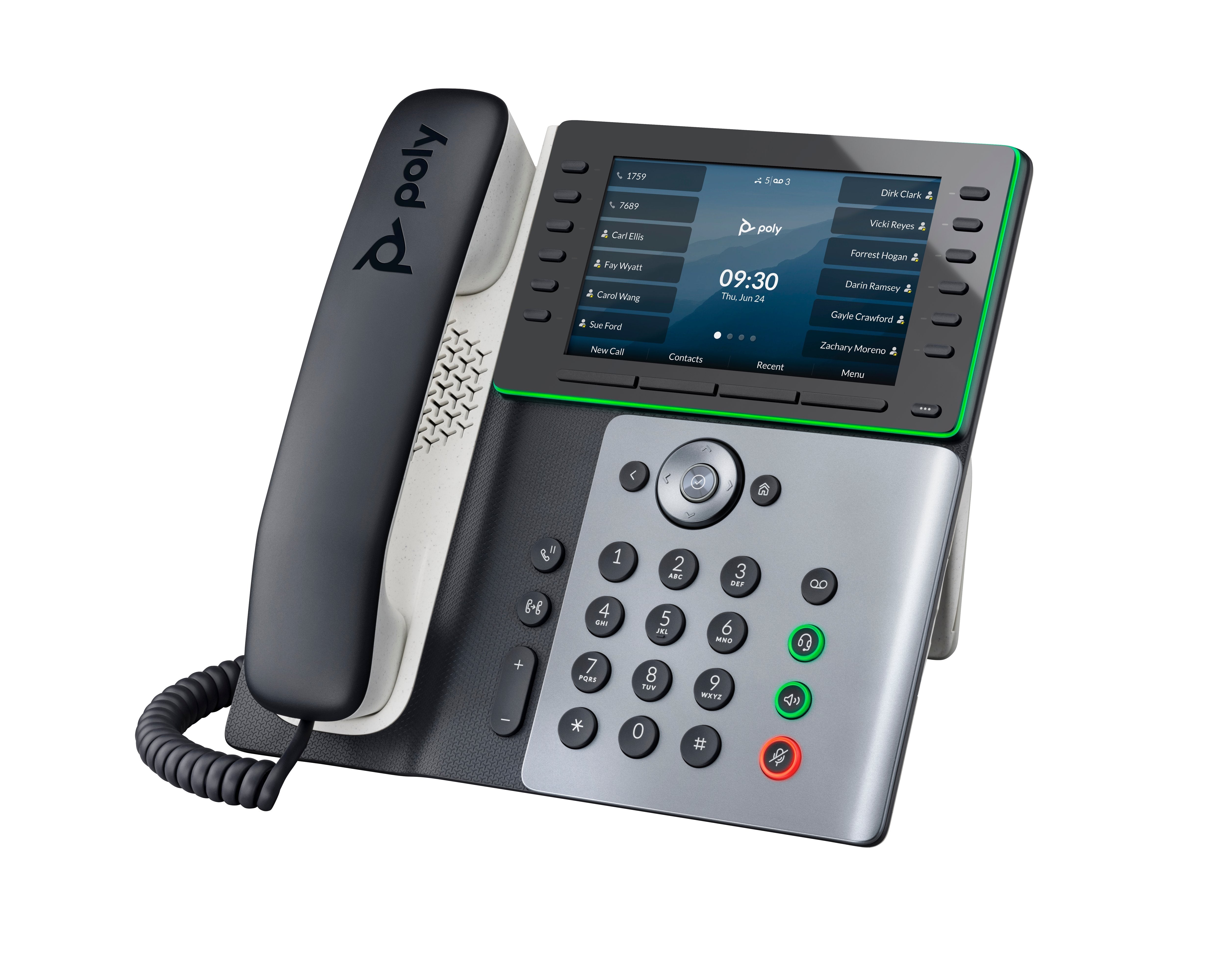 Teléfono Poly Edge E550  Ip Negro 12 Líneas Ips Wifi