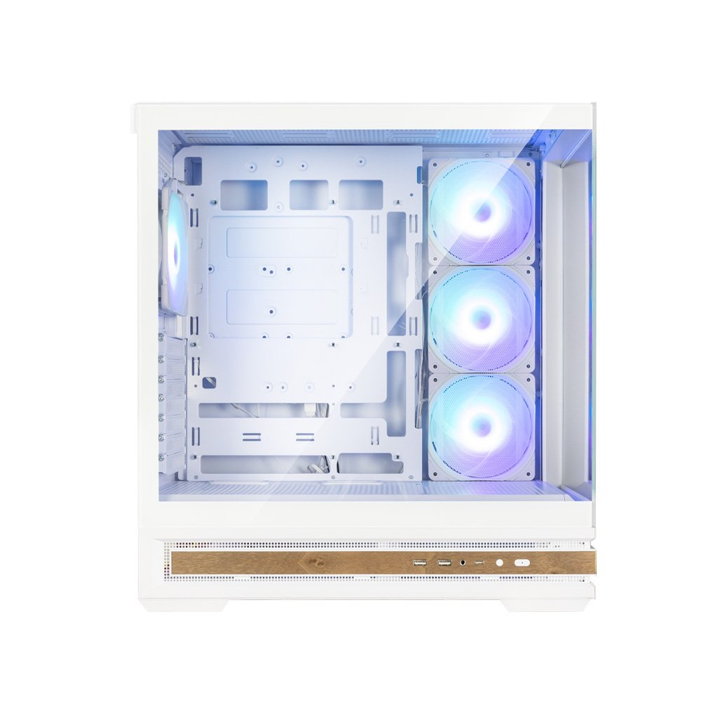 Caja Pc Zalman P40 Namu Atx 4 Xvent 120mm Argb 2xusb 3.0 Blanco S/N Fuente