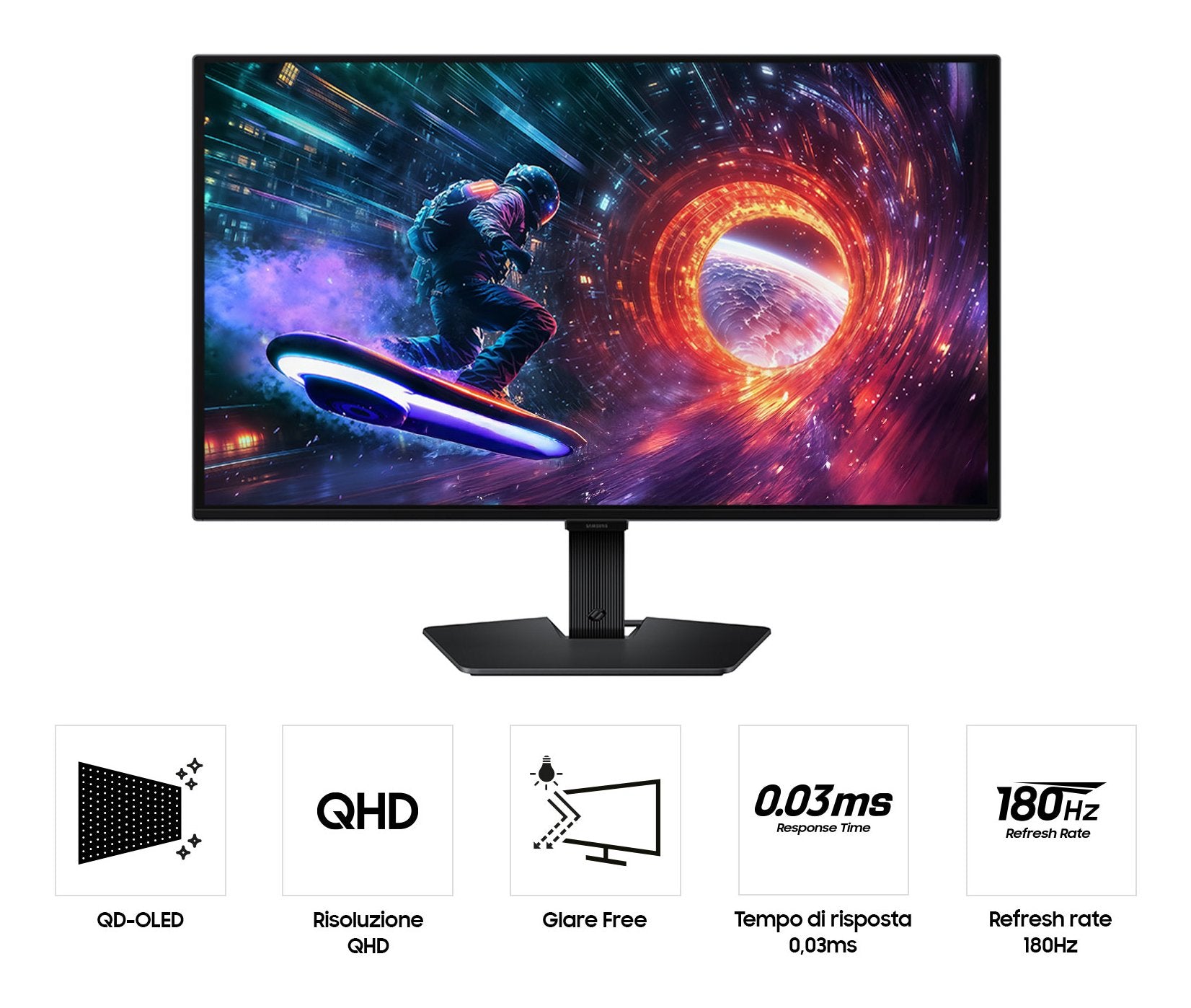 EAN 8806097684046 - Samsung G50F pantalla para PC 68,6 cm (27") 2560 x 1440 Pixeles Quad HD OLED Negro imagen 4