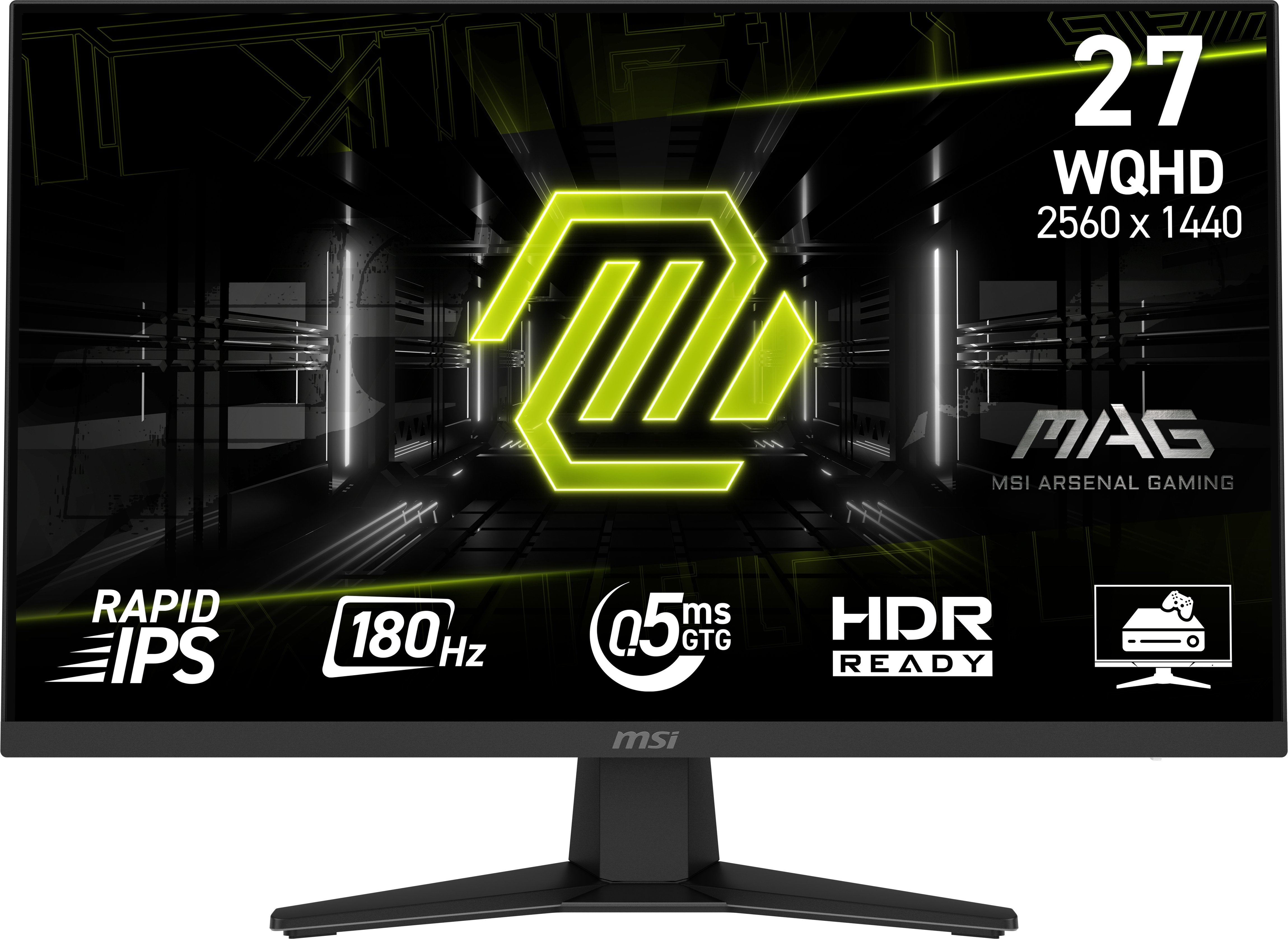 Msi Mag 274qf 27" Rapid Ips Wqhd 250cd 2 180hz 1ms 2xhdmi2.0 Dp