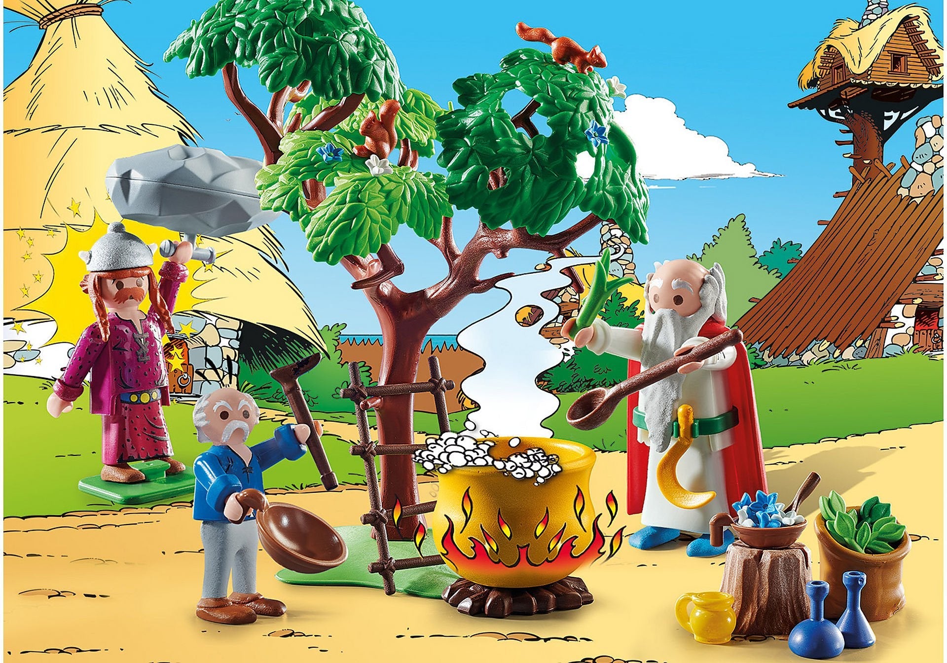 Asterix: Panoramix Con El Caldero