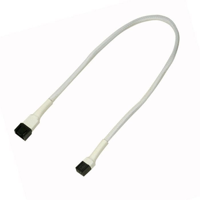 Cable De Extensión Nanoxia De 3 Pines, 30 Cm, Blanco
