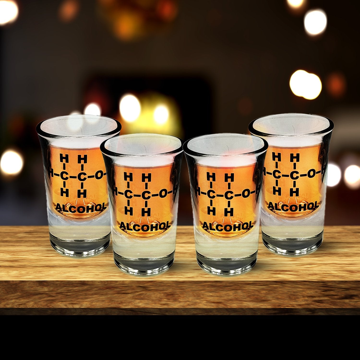 Mad Monkey - Vasos De Chupito Con Alkohol-Formel (4er Set)