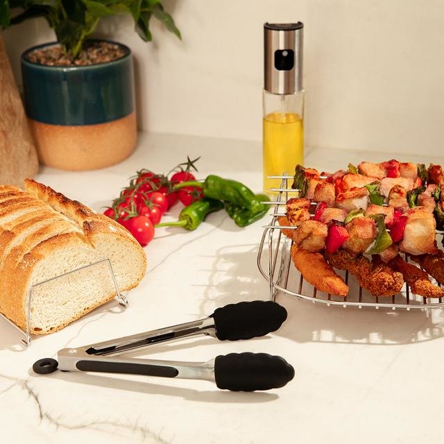 EAN 8435484049955 - Cecotec 04995 accesorio para freidoras Kit de accesorios Negro, Acero inoxidable imagen 3