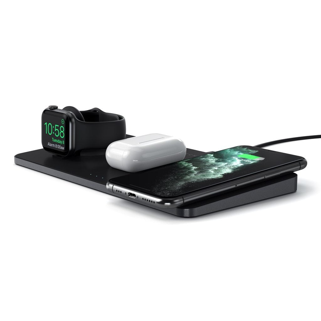 Cargador Inalámbrico Satechi St-X3twcpm Cargador De Dispositivo Móvil Auriculares, Smartphone, Reloj Inteligente Negro Corriente Alterna Interior