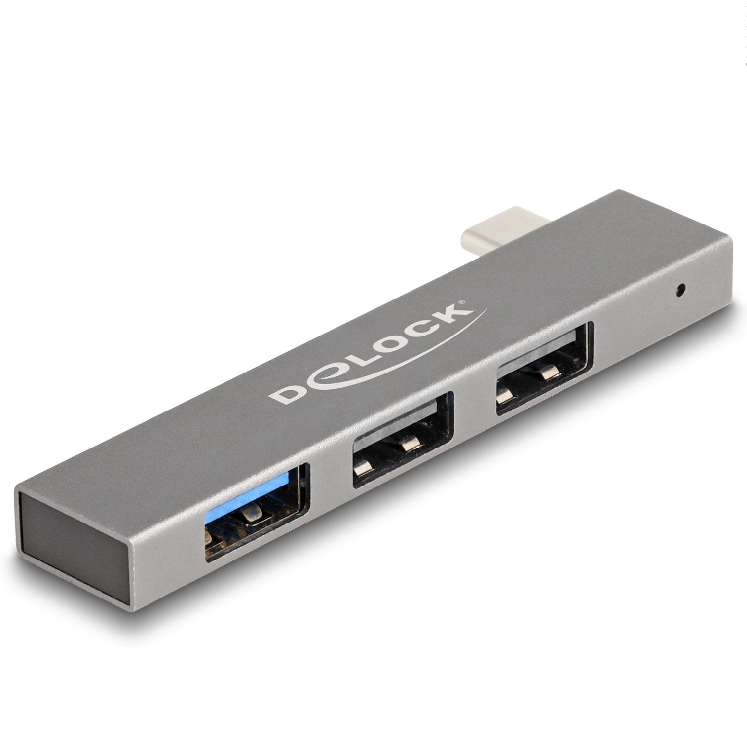Delock 64274 Hub Usb Delgado De 3 Puertos Con Usb Type-C A 1 X Usb 10 Gbps Tipo-A + 2 X Usb 2.0 Tipo-A