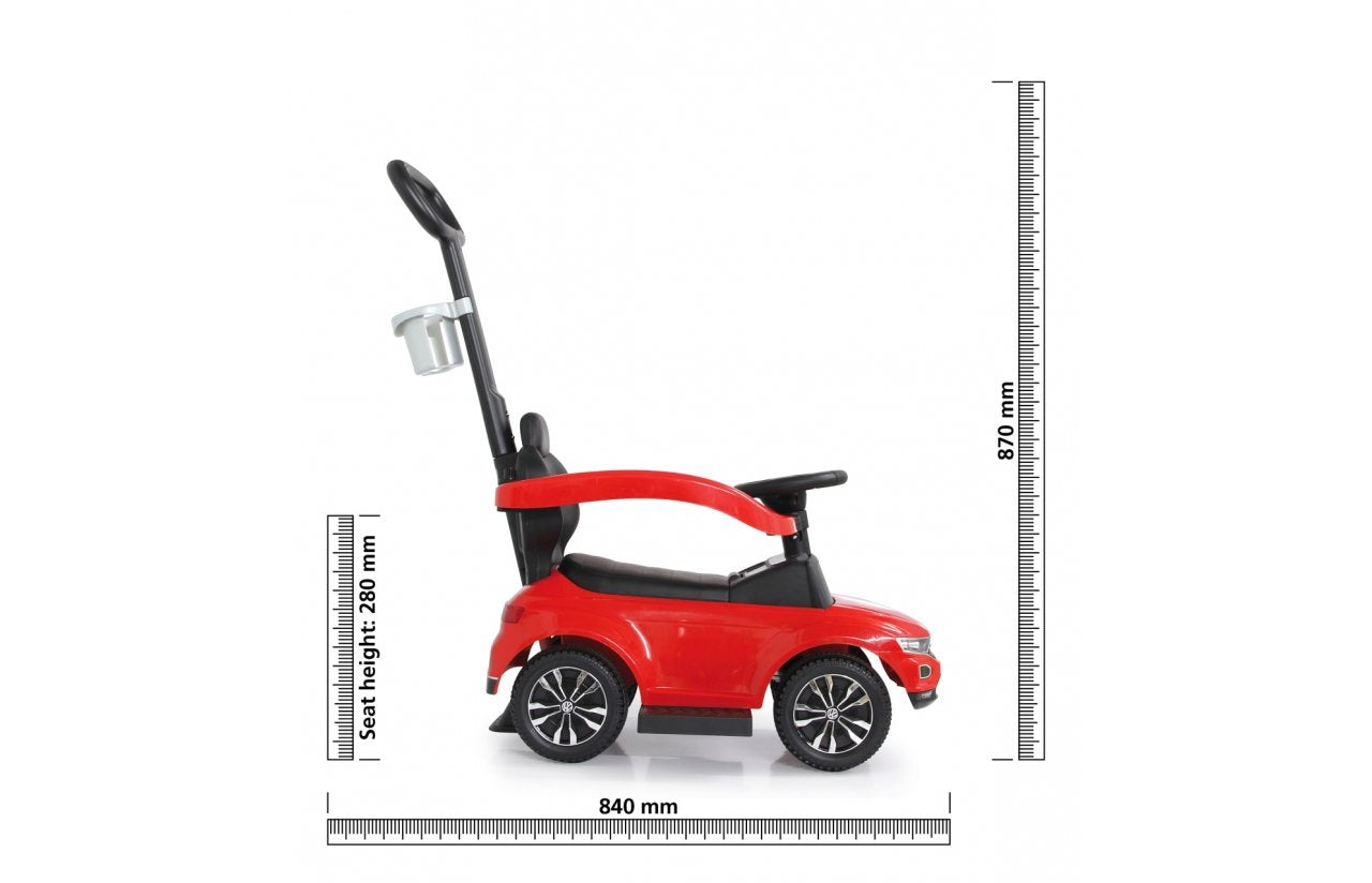 Jamara Vw T-Roc Juguetes De Arrastre, Tobogán Rojo/Negro, Niño/Niña, 6 Mes(Es), 4 Rueda(S), Necesita Pilas, Negro, Rojo, 4,12 Kg