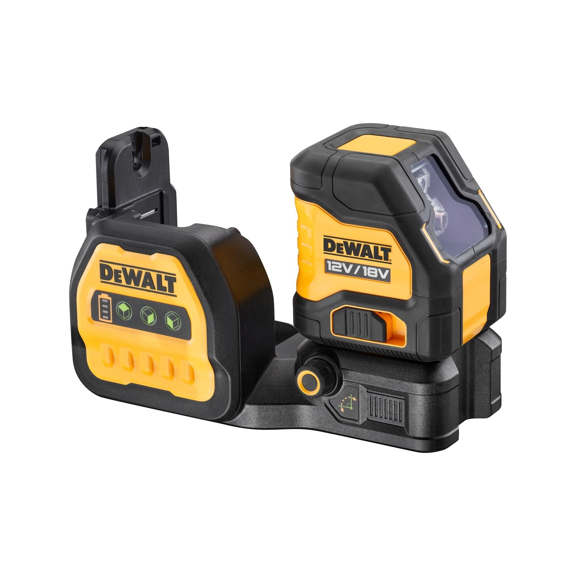 Láser De Líneas Cruzadas Dewalt Dce088ng18, 12/18 Voltios, Láser De Líneas Cruzadas Negro/Amarillo, Sin Batería Ni Cargador, Líneas Láser Verdes, Caja T Stak Dce088ng18-Xj