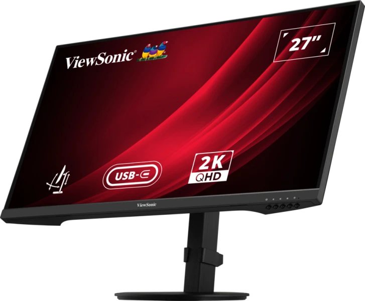 Monitor 27"Viewsonic Vg2709-2k-Mhdu-2, Led , Negro, Qhd, Ips, Usb-C, Concentrador Usb, Panel De 100hz Vg2709-2k-Mhdu-2