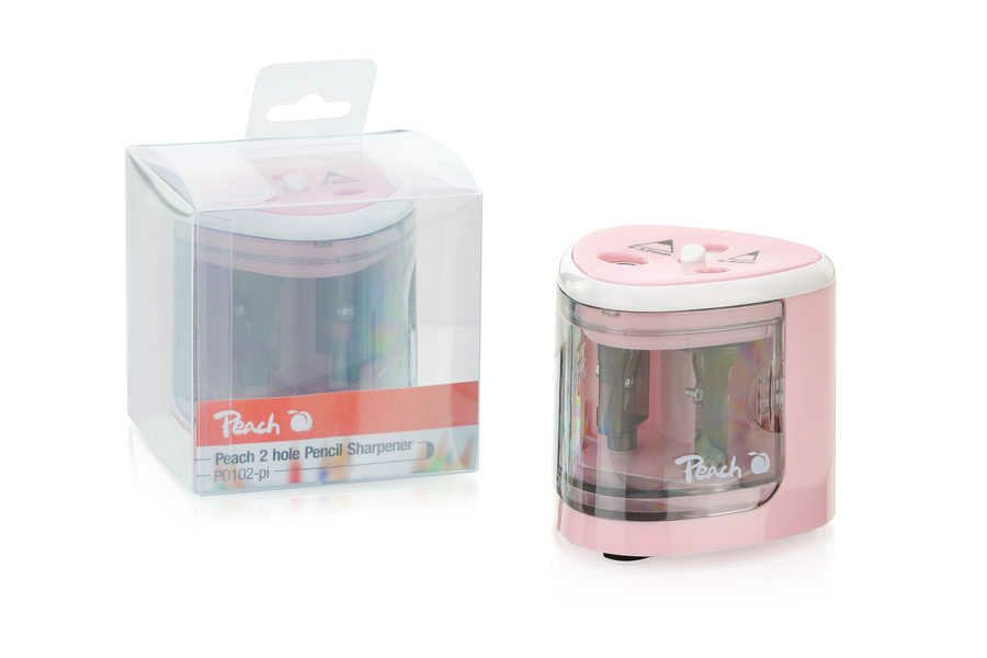 EAN 7640460545951 - Peach PO102 Sacapuntas eléctrico Rosa, Blanco imagen 2