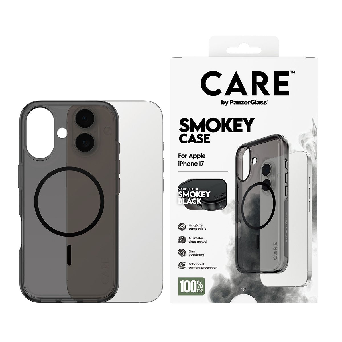 EAN 5715685026959 - PanzerGlass CARE™ by ® Urban Explorer Case Smokey w. Black MagSafe iPhone 17 funda para teléfono móvil Ne imagen 2