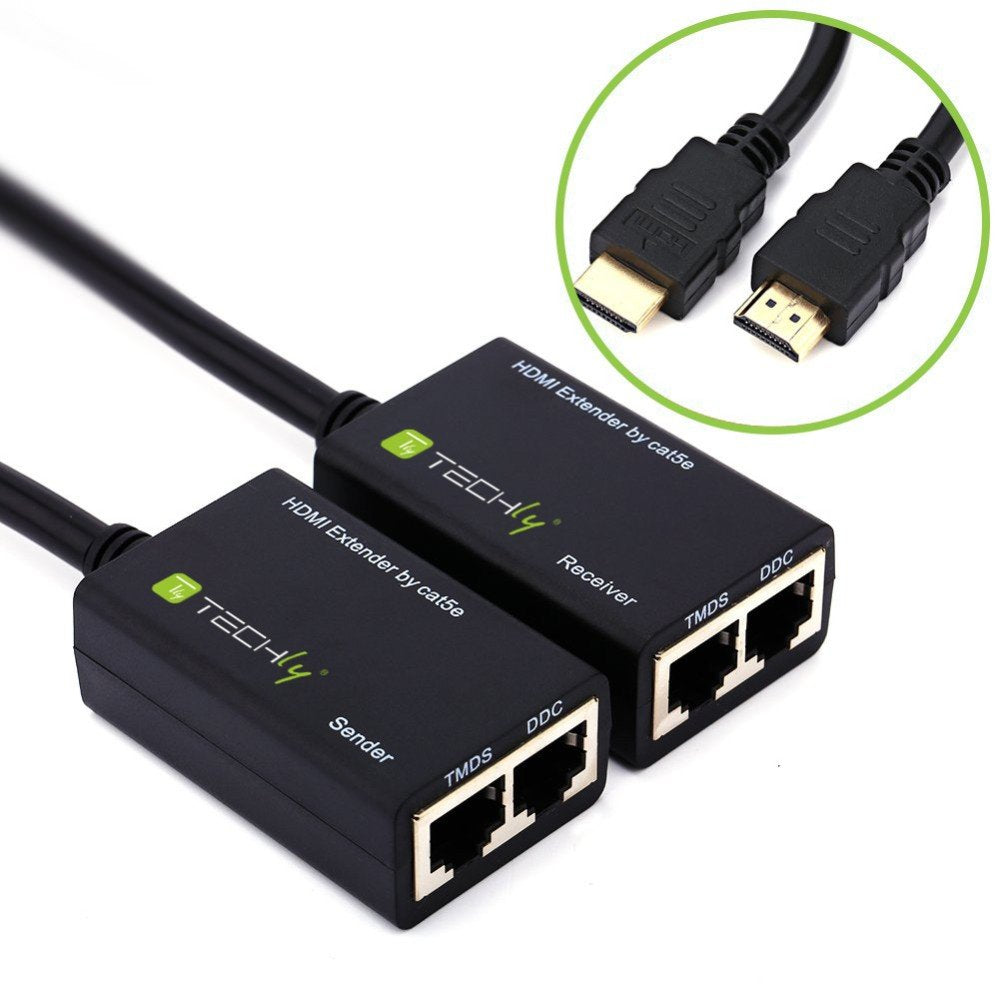 Techly Hdmi Extender By Cat.5e/6 Cable, Up To 30m