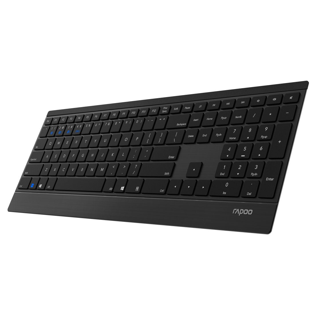 Rapoo Cableloses Multi-Mode-Deskset 9500m Qwertz Keyboard + Mouse Black